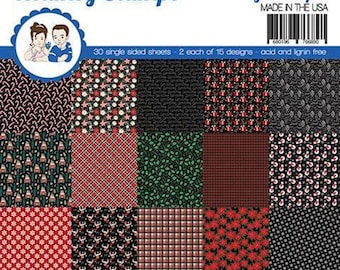 6 x 6 Paper Pad ~      Christmas Eve    ~    30 Single sided sheets  ~  NEW (#4323)