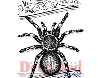 Deep Red Cling Stamps --      Spider Tonic   -- NEW -- (4665)
