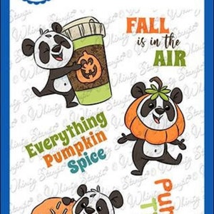 Carimbos extravagantes -- Panda de especiarias de abóbora -- NOVO -- (#4350)