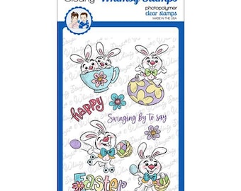 Whimsy Stamps --  Hoppy Easter Bunny  -- NEW  -- (#4519)