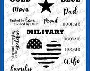 Whimsy Stamps --  Military Family   -- NEW  -- (#4530)