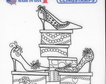 Deep Red Cling Stamps --   Shoe Sale   -- NEW -- (#3795)