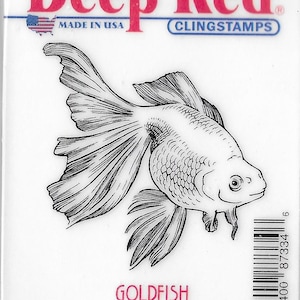 Deep Red Cling Stamps --  Goldfish  -- NEW -- (#3226)