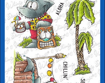 Whimsy Stamps --  Shark Fest  -- NEW  -- (#4374)