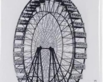 Deep Red Cling Stamps --       -- NEW -        Ferris Wheel  - (#4473)