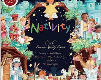 6 x 6 Paper Pad ~   Nativity   ~ Double sided  - NEW (#4049)