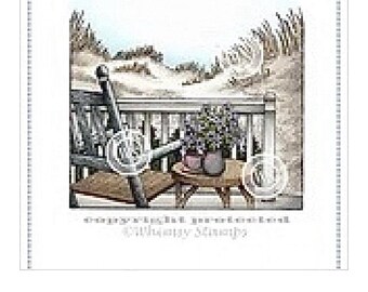 Whimsy Stamps -- Beach Setting  -- NEW -- (#4573)