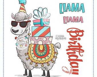 Whimsy Stamps --  Llama Birthday   -- NEW -- (#3645)