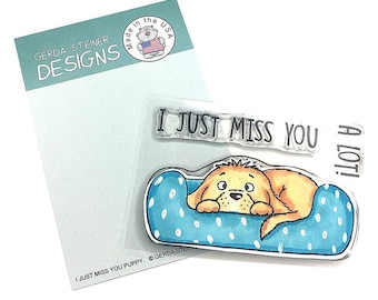 Gerda Steiner Designs --  I Just Miss You Puppy  -- NEW -- (#3576)