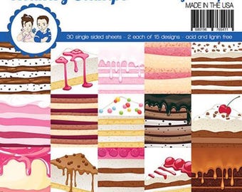 6 x 6 Paper Pad ~    Eat Cake    ~ NEW (#4232)