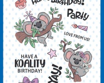 Whimsy Stamps --   Koala Birthday   -- NEW  -- (#4435)