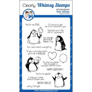 Sellos Whimsy - Caca de pingüino - NUEVO - (#4346)