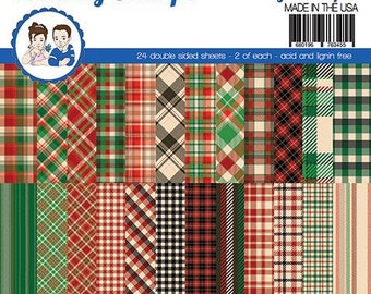 6 x 6 Paper Pad ~   Tartan   ~ Double sided NEW (#4122)