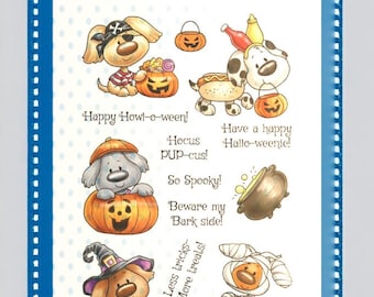 Whimsy Stamps --  Doggie Halloween  -- NEW  -- (#4705)
