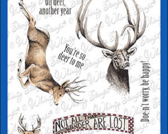 Whimsy Stamps --   Oh Deer   -- NEW  -- (#4381)