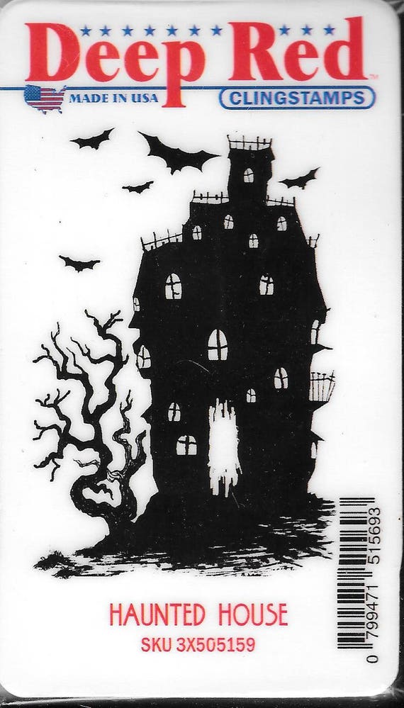 Deep Red Stamps Luggage Rubber Cling Stamp