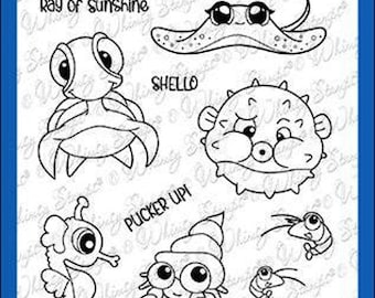 Whimsy Stamps --  Under the Sea  -- NEW  -- (#4377)