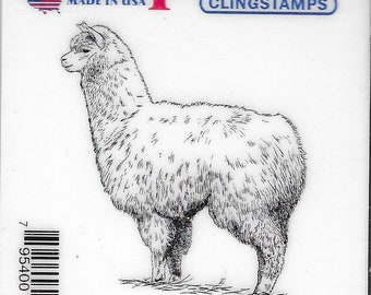 Deep Red Cling Stamps --   Alpaca     -- NEW -- (#3840)