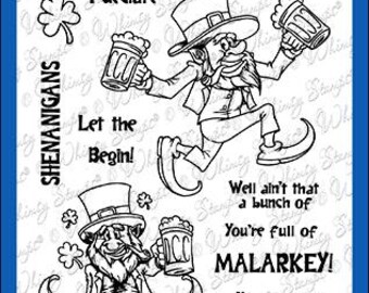 Whimsy Stamps -- St. Paddy Shenanigans  -- NEW  -- (#4548)
