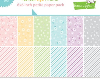 6 x 6 Paper Pad ~ Flower Market  ~ Double sided NEW (#4337)