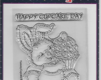 Your Next Stamp -- Yummy Cupcake Bunny -- NEW -- (#2676)