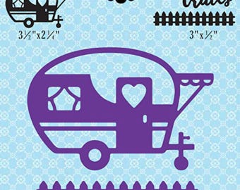Hot Off The Press -   Happy Trails Metal Cutting Dies   -  NEW  (#4198)