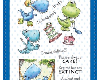 Whimsy Stamps --  Dino Mighties  -- NEW  -- (#4560)