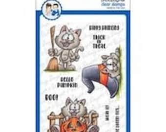 Whimsy Stamps --  Spooky Kitties  -- NEW  -- (#4517)