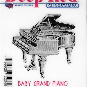 Timbri trasparenti rosso intenso - Pianoforte a coda - NUOVO - (#3809)
