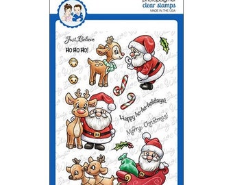 Whimsy Stamps --  Santa's Magic  -- NEW  -- (#4387)