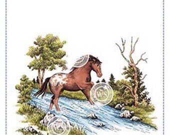 Whimsy Stamps --   Horse Scene  -- NEW -- (#3221)