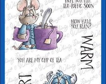 Whimsy Stamps --  Hug In A Mug  -- NEW  -- (#4536)