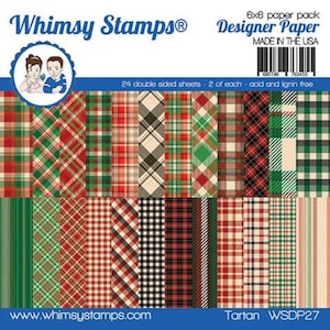 6 x 6 Paper Pad ~ Tartan ~ Double sided NEW (#4122)