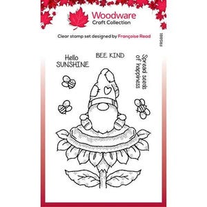 Timbri Woodware -- Gnomo Girasole -- NUOVO -- (#4627)