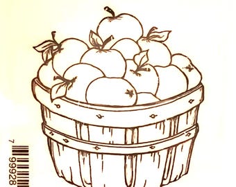 Deep Red Cling Stamps -- Apple Harvest  -- NEW -- (#4487)