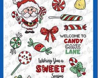 Whimsy Stamps --   Candy Cane Lane   -- NEW  -- (#4392)
