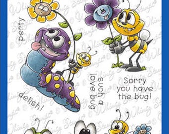 Whimsy Stamps --  Love buggies  -- NEW  -- (#4332)