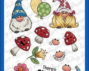 Whimsy Stamps --    Gnomies   -- NEW  -- (#3741)