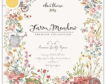 6 x 6 Paper Pad ~ Farm Meadow ~ Double sided  - NEW (#3559)