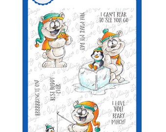 Whimsy Stamps --  Polar Opposites -- NEW  -- (#4490)