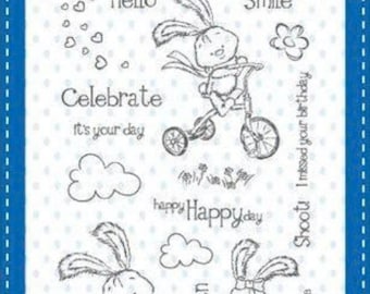 Whimsy Stamps --  Happy Happy Day -- NEW  -- (#4496)