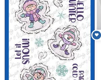 Whimsy Stamps --    Snow Angels   -- NEW -- (#4601)