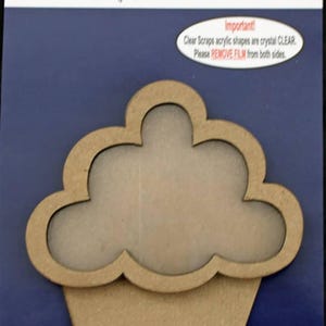 Clear Scraps -- Mini Shaker -- CUPCAKE -- NEW (#3535) image 1
