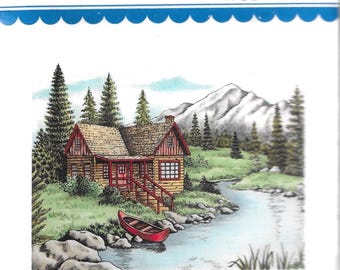 Whimsy Stamps -- Mountain Serenity  -- NEW  -- (#3185)