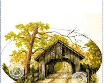 Whimsy Stamps --  Covered Bridge  -- NEW -- (#3627)