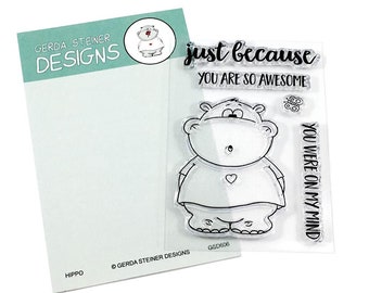 Gerda Steiner Designs -- Hippo  -- NEW -- (#3574)