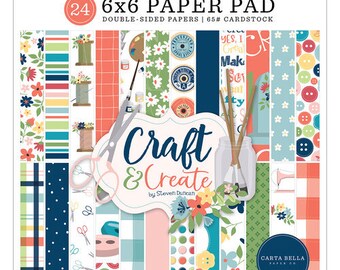 6 x 6 Paper Pad ~  Craft & Create ~ Double sided  NEW  (#4292)