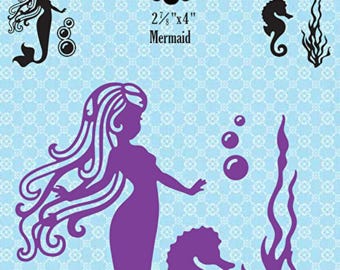 Hot Off The Press -   Mermaid Metal Cutting Dies   -  NEW  (#4197)