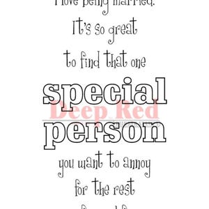 Deep Red Cling Stamps --  Special Person  -- NEW -- (#4488)