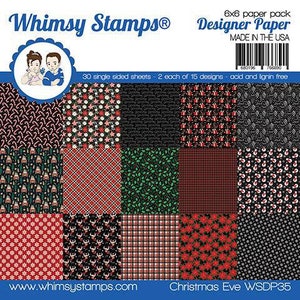 Blok papierowy 6 x 6 ~ Wigilia ~ 30 arkuszy jednostronnych ~ NOWOŚĆ (#4323)